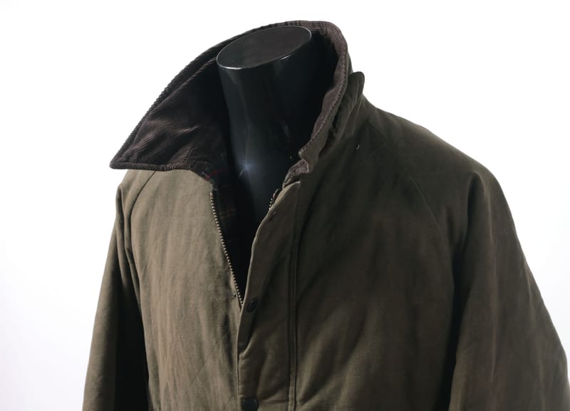 Green Barbour Endurance jacket, classic waxed cotton
