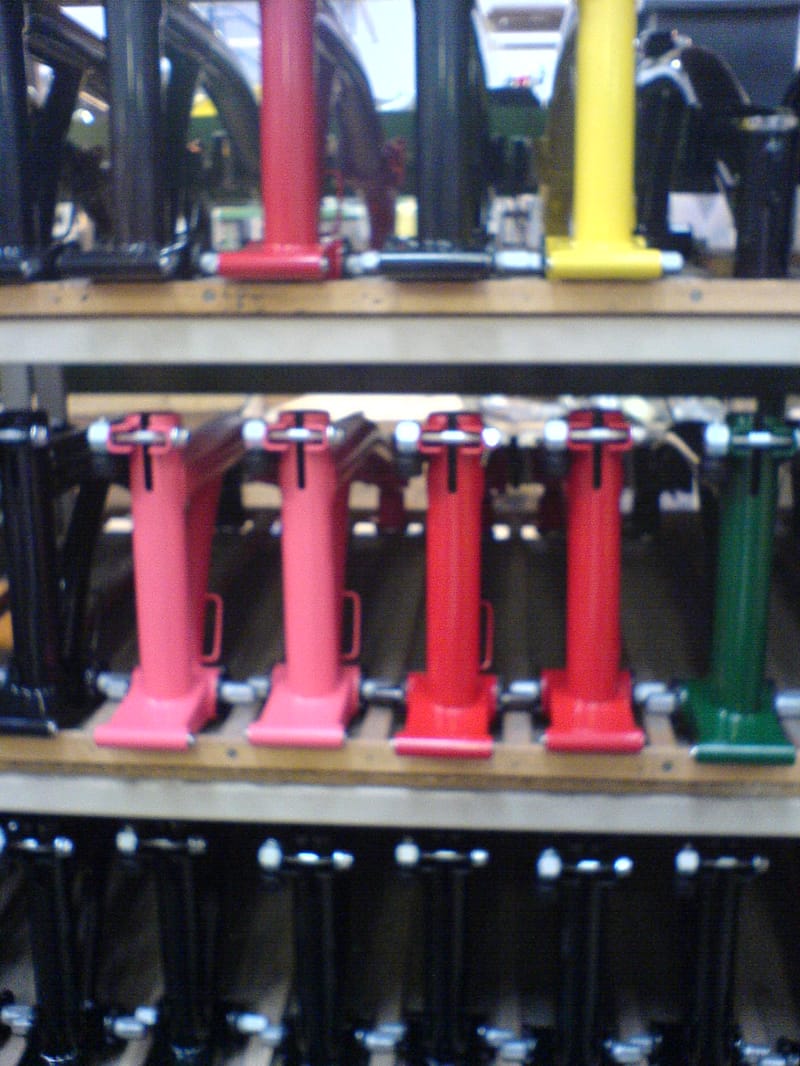 Pièces de cadre Brompton à l usine de Greenford